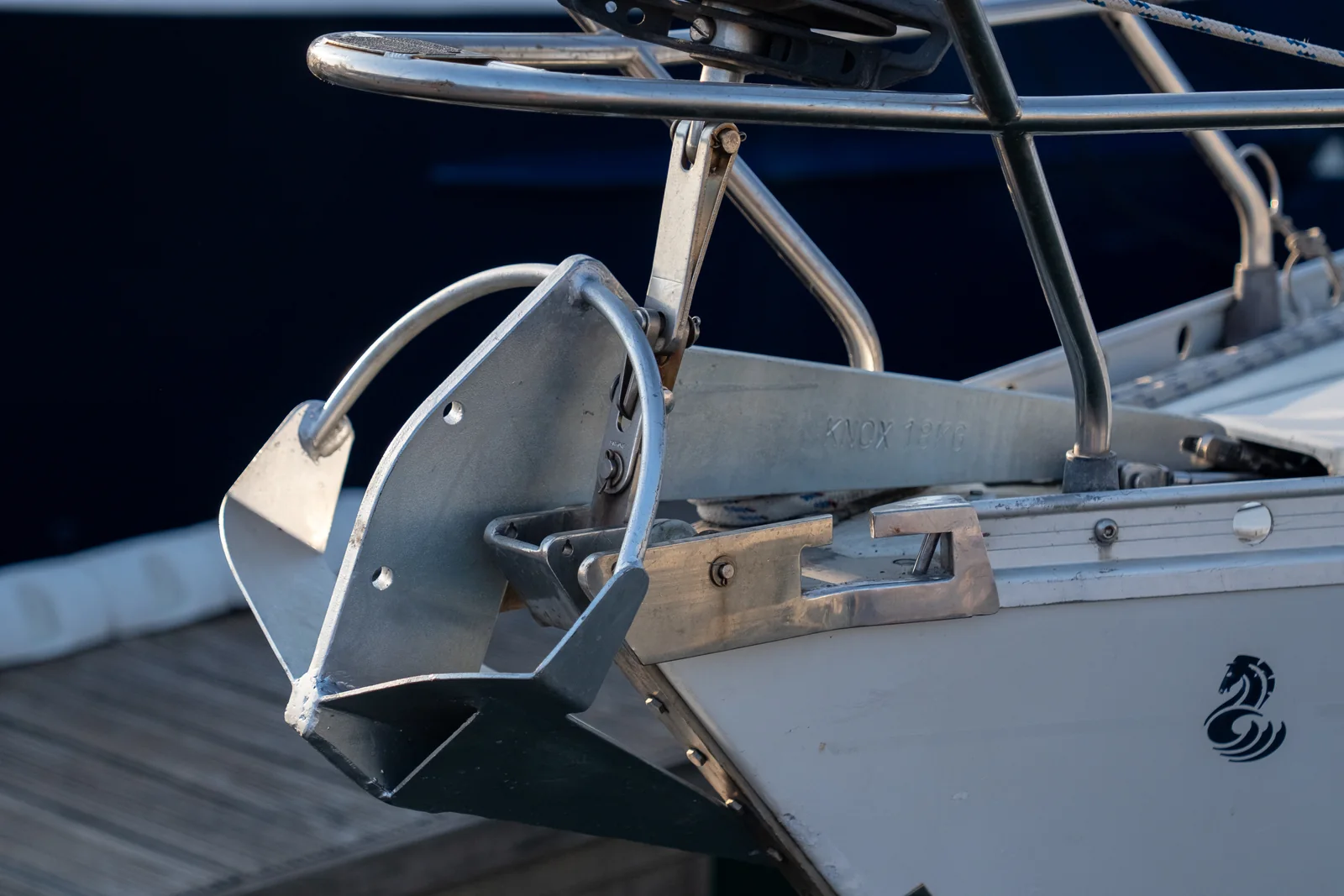 knox anchor installed on sailboat